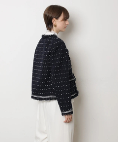CADUNE(カデュネ) |トリミングツイードジャケット