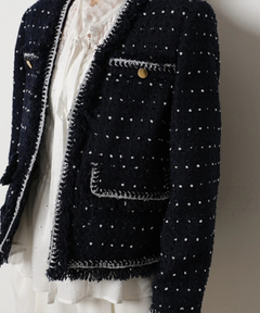 CADUNE(カデュネ) |トリミングツイードジャケット