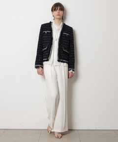 CADUNE(カデュネ) |トリミングツイードジャケット