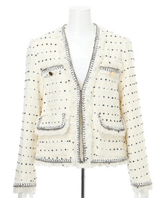 CADUNE(カデュネ) |トリミングツイードジャケット