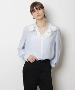 CADUNE(カデュネ) |<神崎恵さんコラボ>衿レースブラウス
