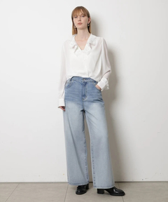 CADUNE(カデュネ) |<神崎恵さんコラボ>衿レースブラウス