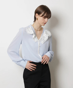 CADUNE(カデュネ) |<神崎恵さんコラボ>衿レースブラウス