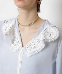 CADUNE(カデュネ) |<神崎恵さんコラボ>衿レースブラウス