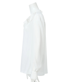 CADUNE(カデュネ) |<神崎恵さんコラボ>衿レースブラウス