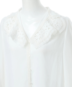 CADUNE(カデュネ) |<神崎恵さんコラボ>衿レースブラウス