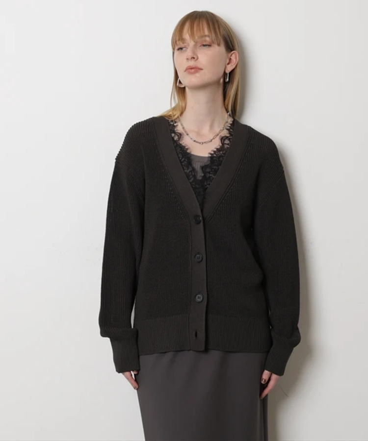 レース付きメッシュカーデ | カーデ | CADUNE（カデュネ） │【公式