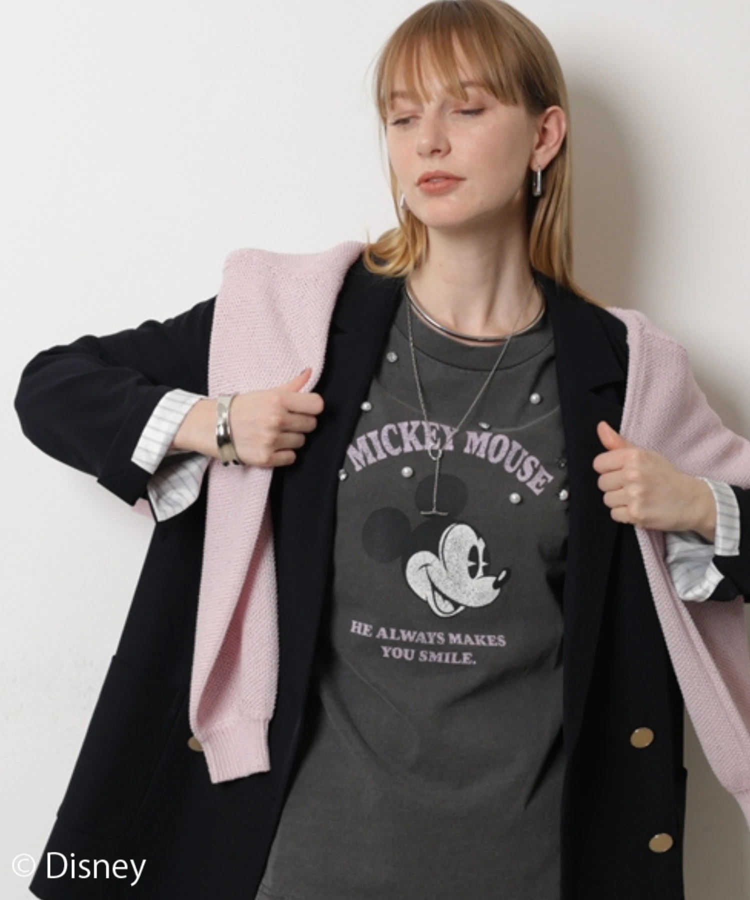 cadune ミッキーTシャツ別注 別注＞ミッキーマウス／パールTシャツ | Tシャツ・カットソー