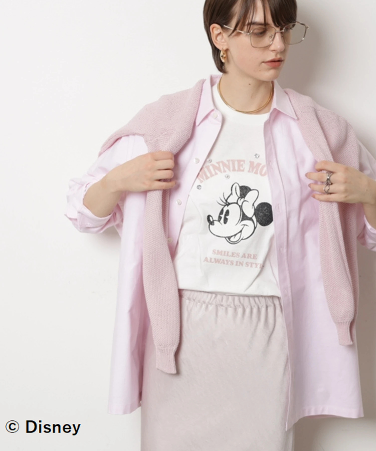 別注＞ミニーマウス／パールTシャツ | Tシャツ・カットソー | CADUNE
