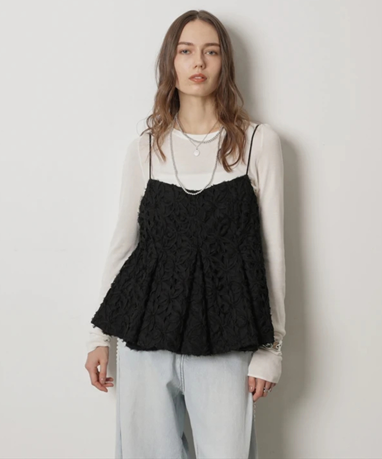 リボンレースキャミ | キャミソール・ベアトップ・タンクトップ