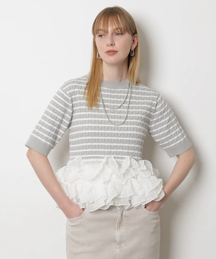 裾ティアードプルオーバー | ニット | CADUNE（カデュネ） │【公式