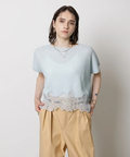 ≪店舗限定≫裾レースメッシュニット | ニット | CADUNE（カデュネ
