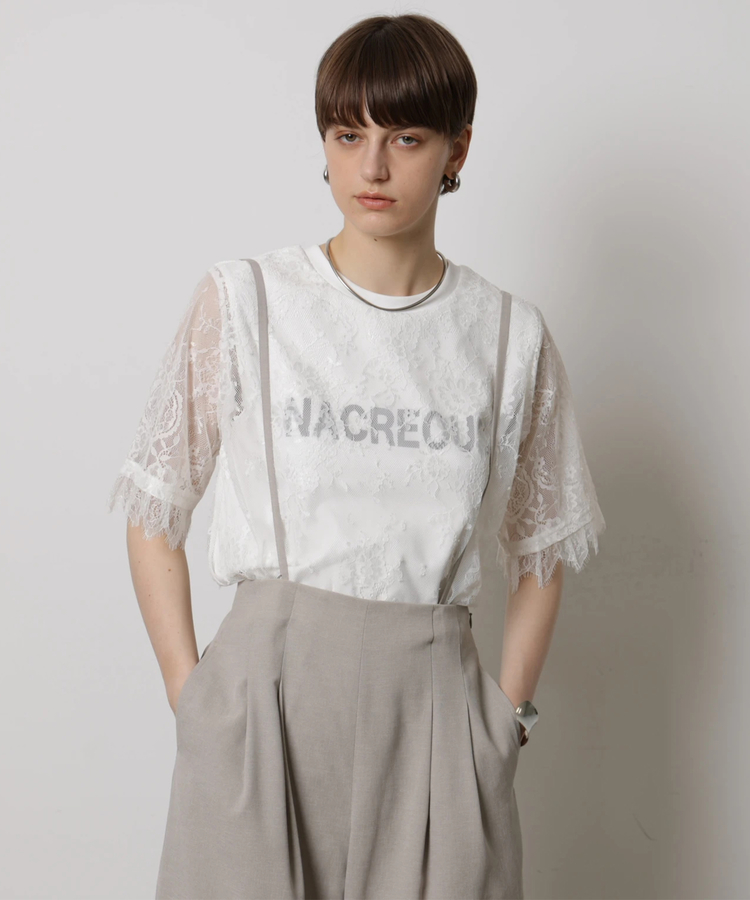 CADUNE Tシャツ レースロゴTシャツ | Tシャツ・カットソー | CADUNE（カデュネ