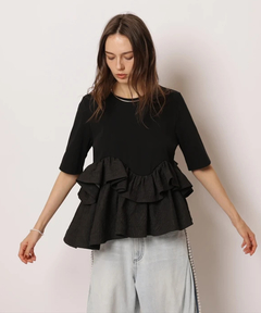 CADUNE(カデュネ) |フリル裾カットソー