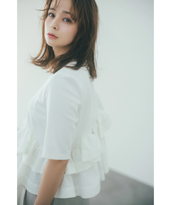 CADUNE(カデュネ) |フリル裾カットソー