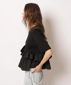 CADUNE(カデュネ) |フリル裾カットソー