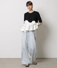 CADUNE(カデュネ) |フリル裾カットソー