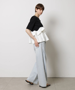 CADUNE(カデュネ) |フリル裾カットソー