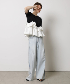 CADUNE(カデュネ) |フリル裾カットソー