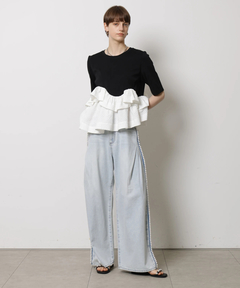 CADUNE(カデュネ) |フリル裾カットソー