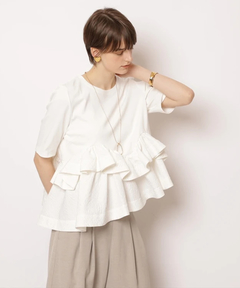 CADUNE(カデュネ) |フリル裾カットソー