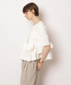CADUNE(カデュネ) |フリル裾カットソー