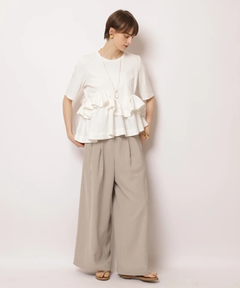 CADUNE(カデュネ) |フリル裾カットソー