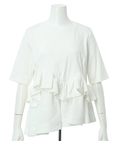 CADUNE(カデュネ) |フリル裾カットソー