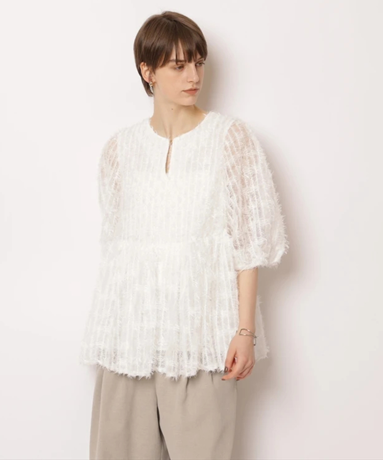 はるままカデュネ　CADUNE ジャガードブラウス CADUNE（カデュネ）の「ジャガードブラウス（シャツ/ブラウス）」 - WEAR