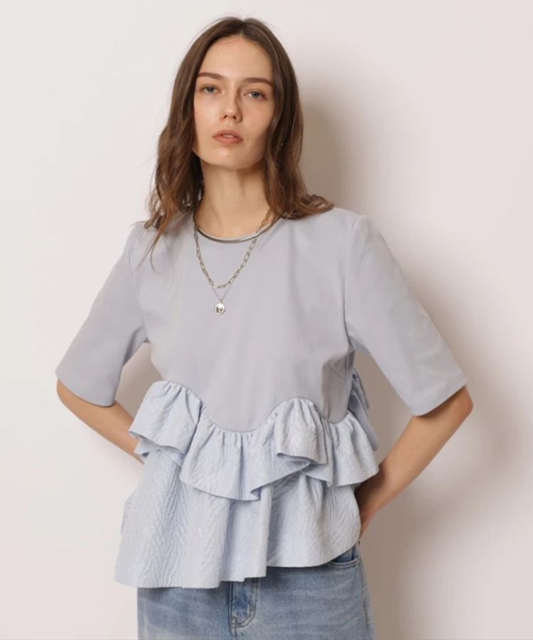 CADUNE(カデュネ) |[WEB LIMITED]フリル裾カットソー