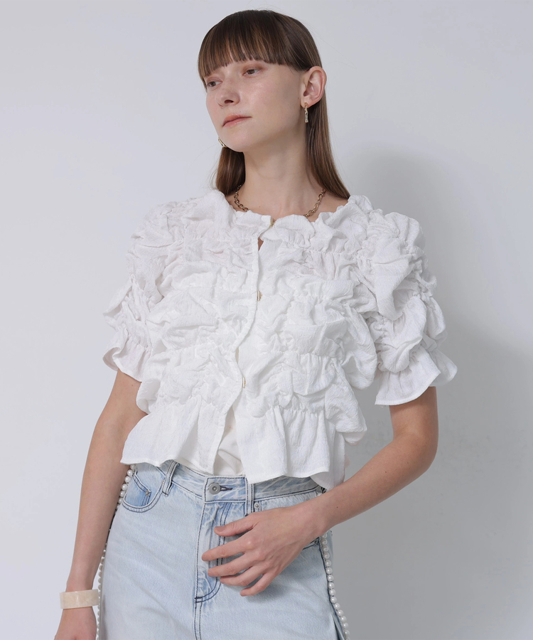 シャーリングブラウス | シャツ・ブラウス | CADUNE（カデュネ