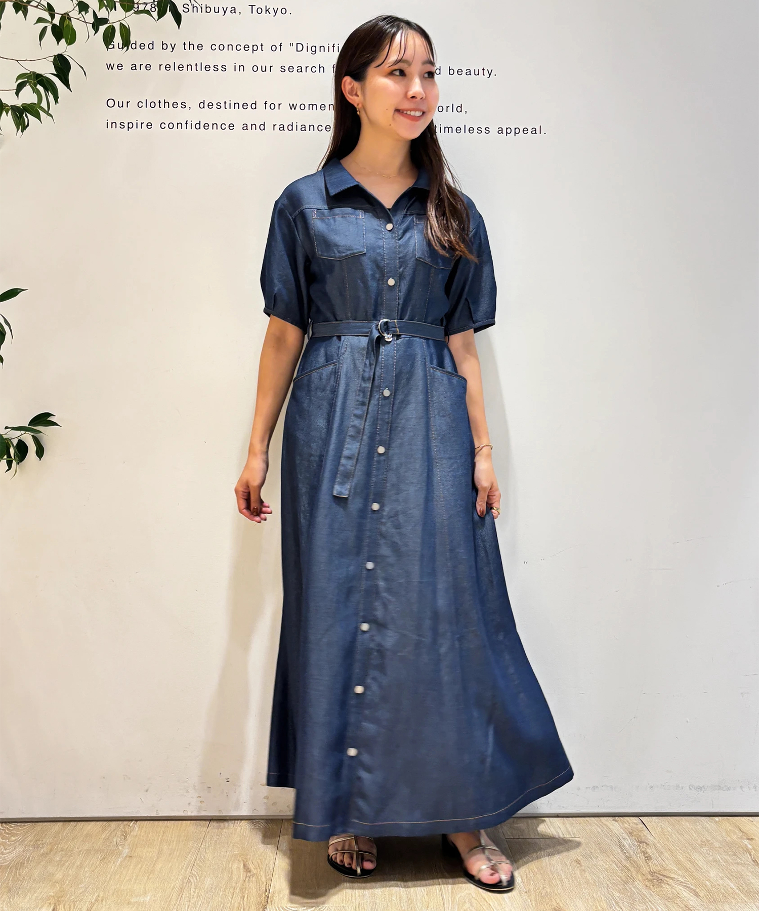 美品　アルページュストーリー　デニムシャツ セットアップ　ワンピース　2 デニムワンピース | ワンピース | CADUNE（カデュネ） │【公式通販