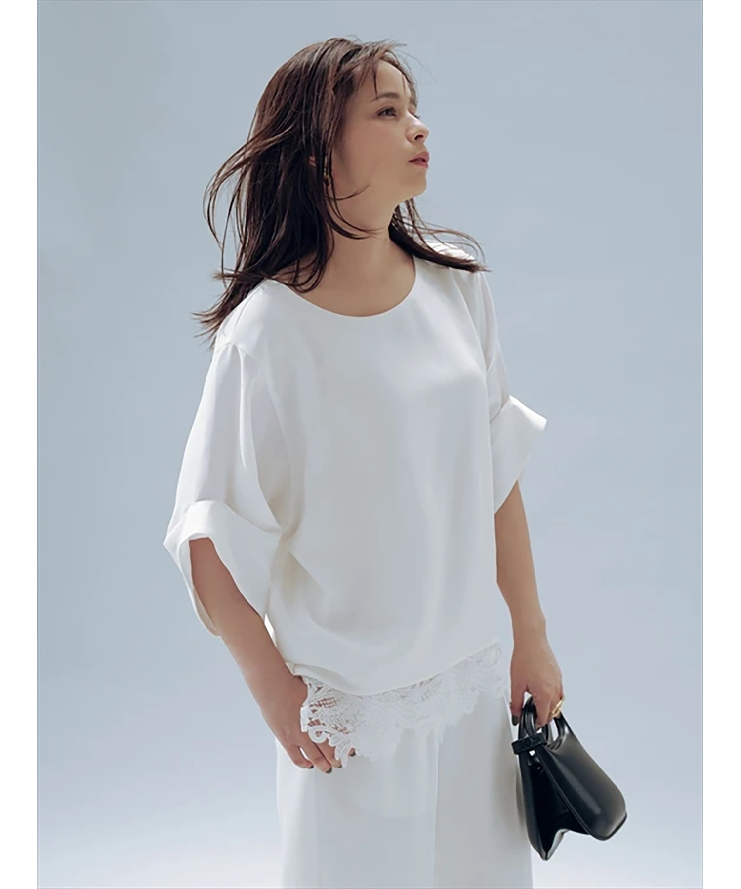 美品 Arpege story レースブラウスTシャツ Sサイズ ホワイト 裾レースブラウス | シャツ・ブラウス | CADUNE（カデュネ） │【公式