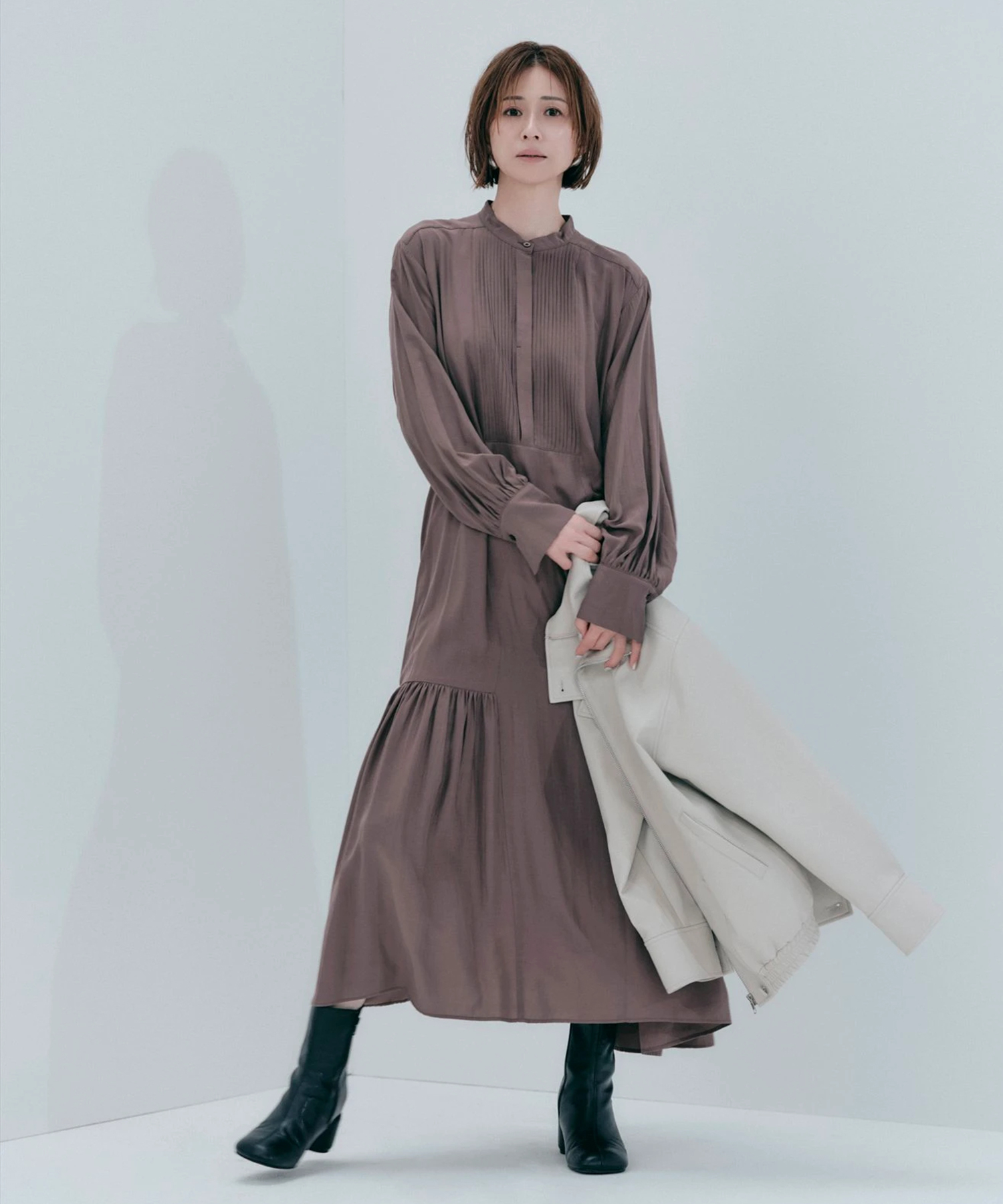 週末限定値下げ　ヨーカン　ティアードシャツワンピース ティアードシャツワンピース | ワンピース | CADUNE（カデュネ